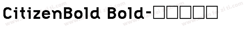 CitizenBold Bold字体转换